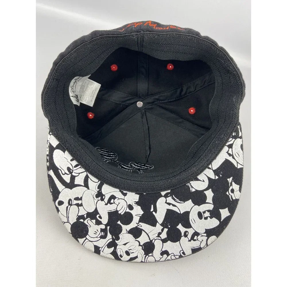 Mickey Mouse Hat Cap Black Disney Parks‎ Authentic Original Youth Size Flat Bill